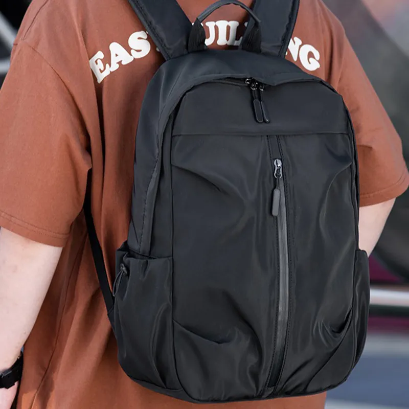 MARKANGARO Oxford Backpack Unisex Black/Gray-5