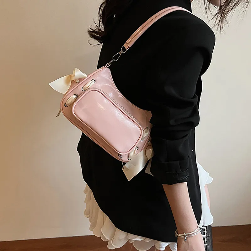 MARKANGARO PU Portable Underarm Shoulder Bag Women's Blue/Purple/Pink/Black/White-20