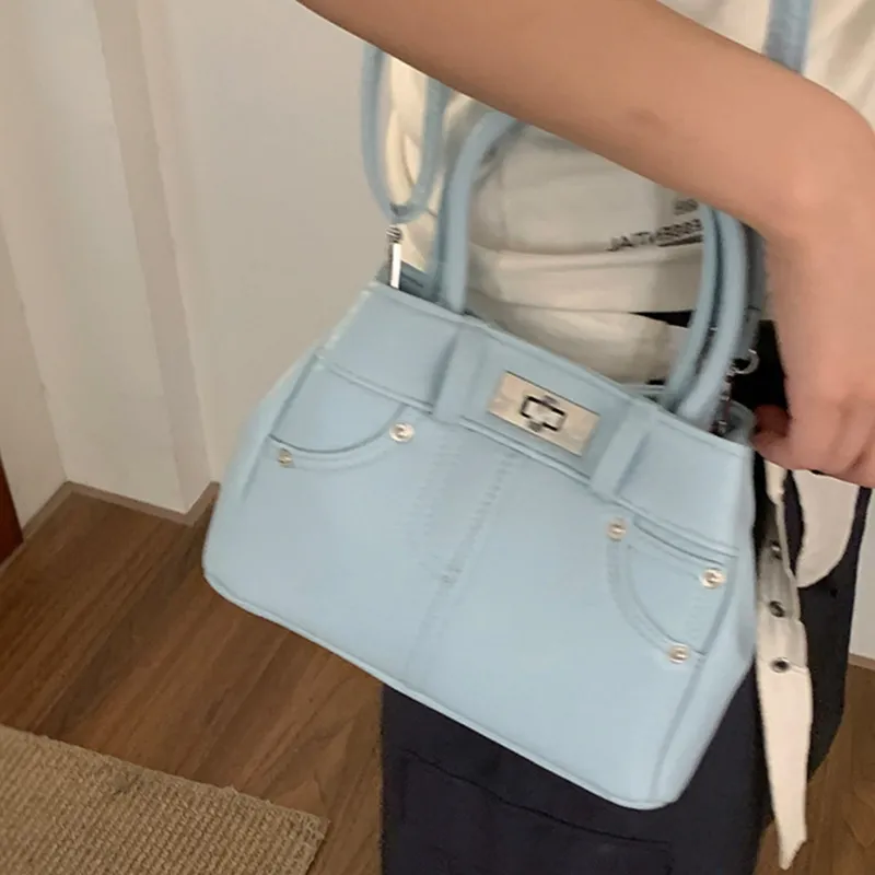 MARKANGARO PU Shoulder Bag Crossbody Bag Women's Black/White/Cheese Yellow/Glacier Blue-22