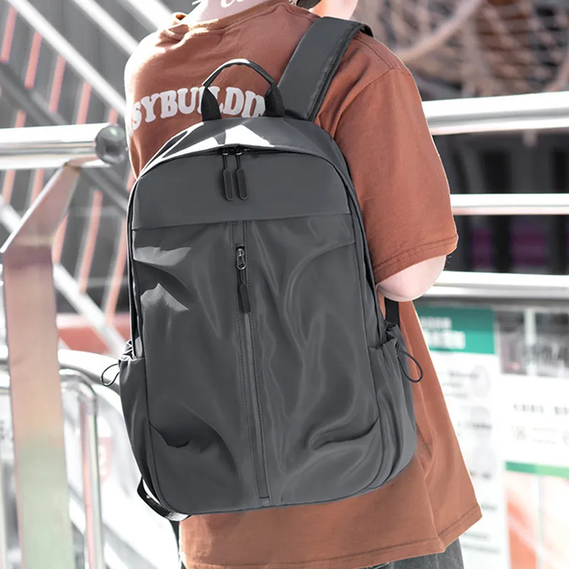 MARKANGARO Oxford Backpack Unisex Black/Gray-9