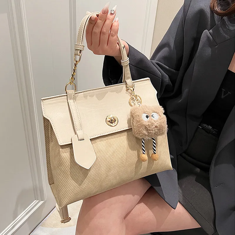 MARKANGARO PU With Polyester Backpack Women's Coconut Milk White-5