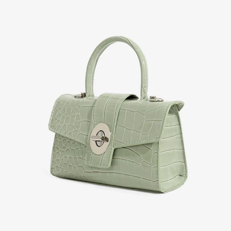 MARKANGARO PU Crossbody Bag, Handbag Women's Black/matcha Green-7
