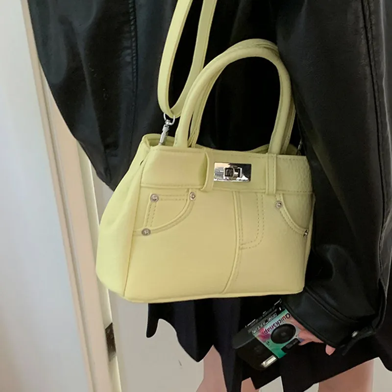 MARKANGARO PU Shoulder Bag Crossbody Bag Women's Black/White/Cheese Yellow/Glacier Blue-7