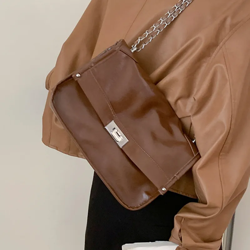 MARKANGARO PU Tote Medium Size Unisex Black/Coffee/Brown-13