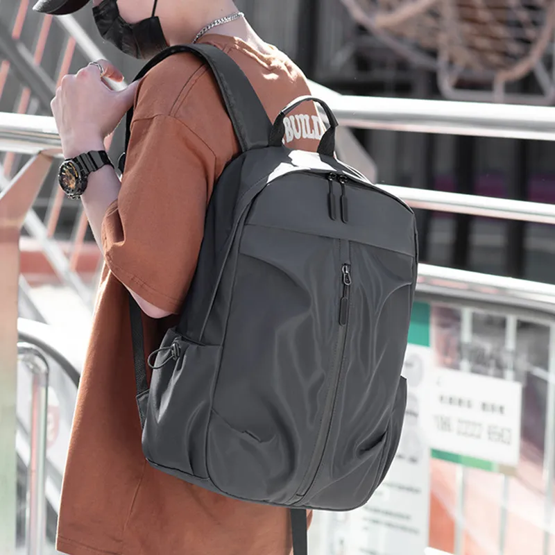 MARKANGARO Oxford Backpack Unisex Black/Gray-10