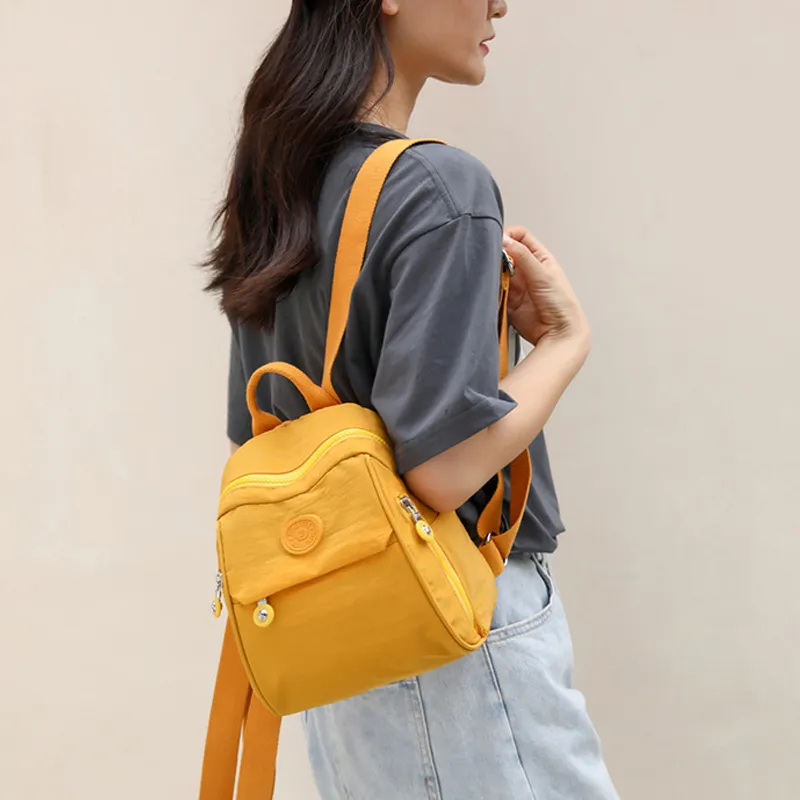 MARKANGARO Fabric Backpack Regular Women's Purple/Black/Watermelon Red/Yellow/Sapphire Blue-15
