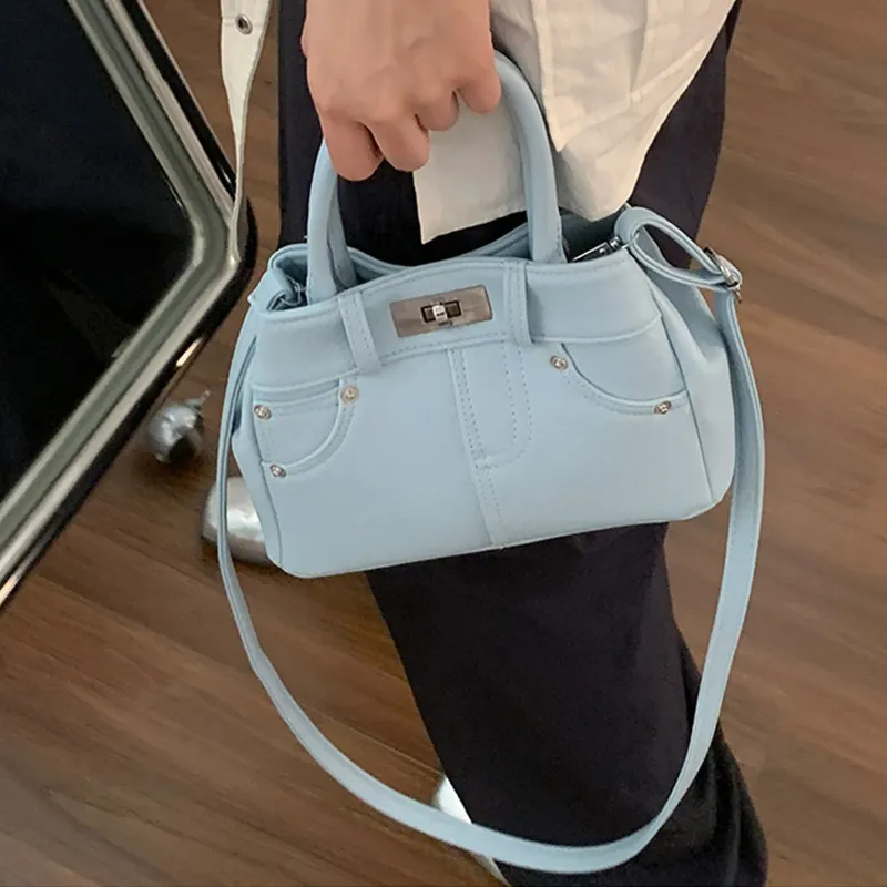 MARKANGARO PU Shoulder Bag Crossbody Bag Women's Black/White/Cheese Yellow/Glacier Blue-21