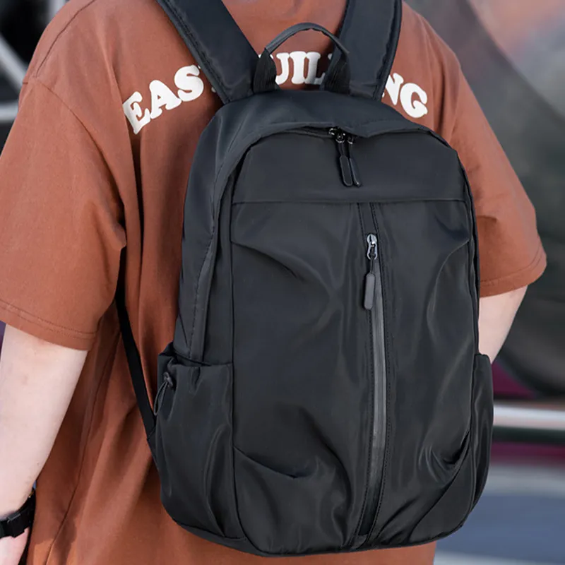 MARKANGARO Oxford Backpack Unisex Black/Gray-1