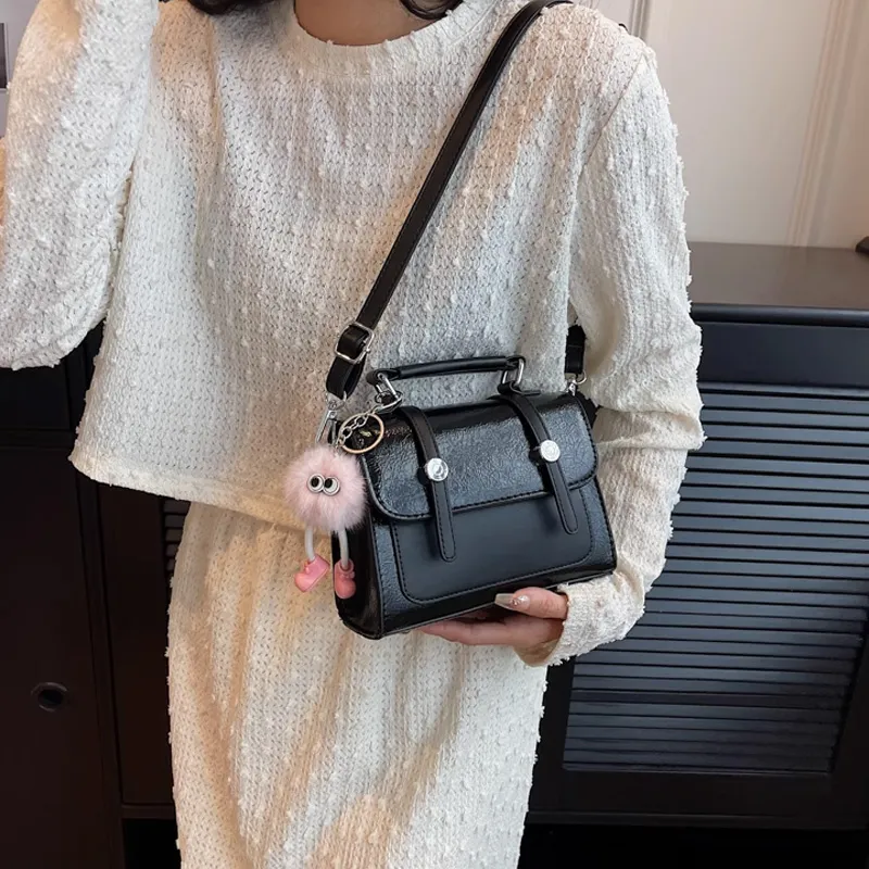MARKANGARO PU Satchel Bag Handbag Women's Pink/White/Silver/Black-2