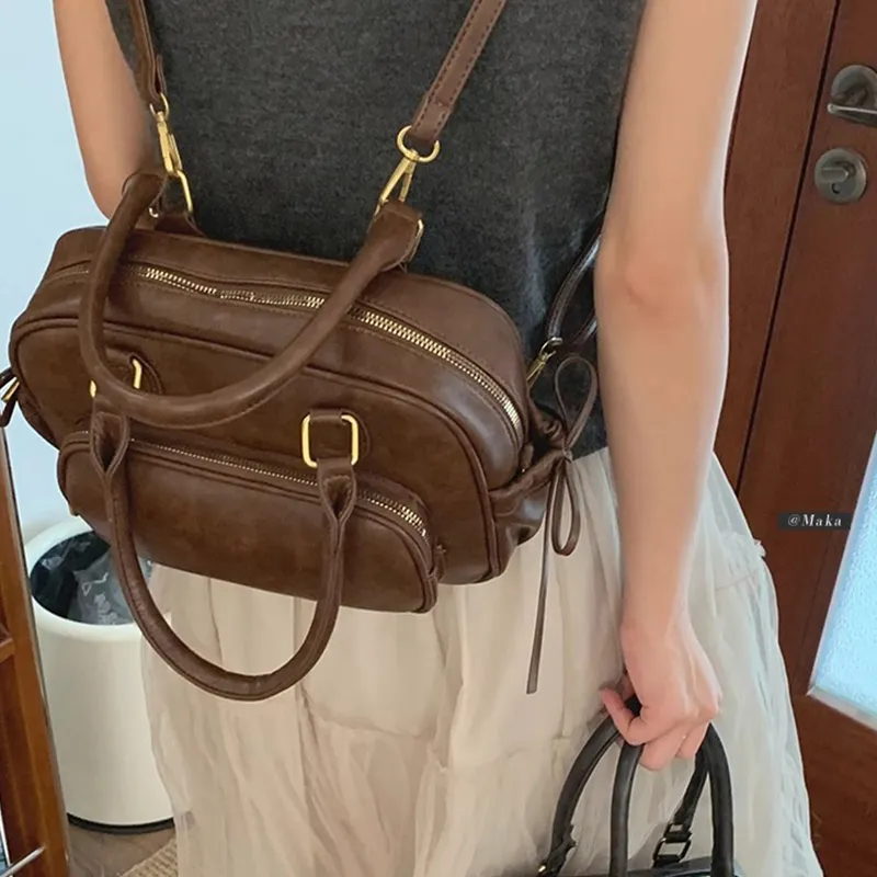 MARKANGARO Synthetic Leather Backpack Regular Women's Multicolor-17
