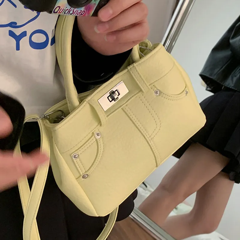 MARKANGARO PU Shoulder Bag Crossbody Bag Women's Black/White/Cheese Yellow/Glacier Blue-10