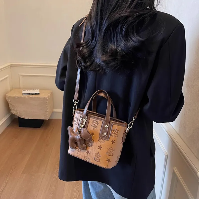 MARKANGARO PU Basket Bag Handbag Regular Women's Ecru-11
