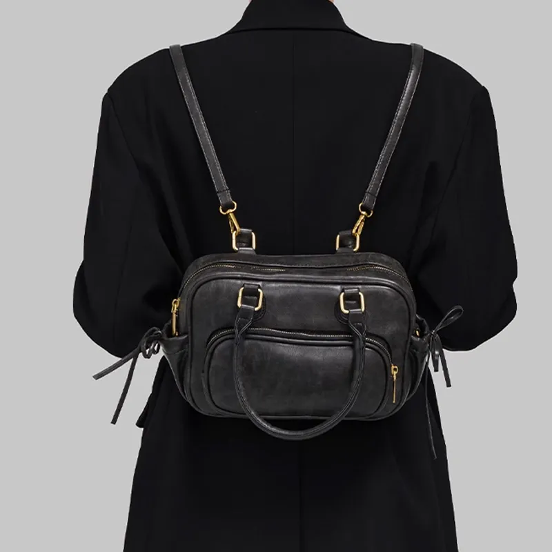 MARKANGARO Synthetic Leather Backpack Regular Women's Multicolor-3