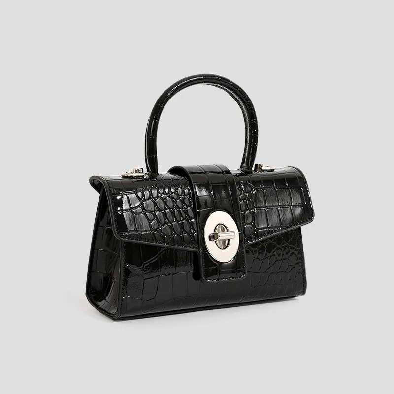 MARKANGARO PU Crossbody Bag, Handbag Women's Black/matcha Green-5