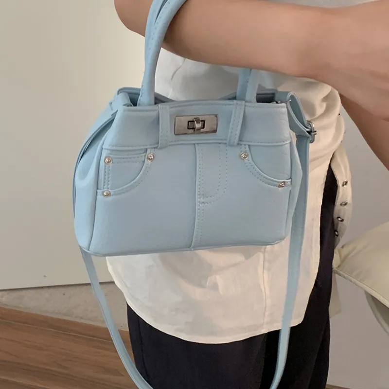 MARKANGARO PU Shoulder Bag Crossbody Bag Women's Black/White/Cheese Yellow/Glacier Blue-20