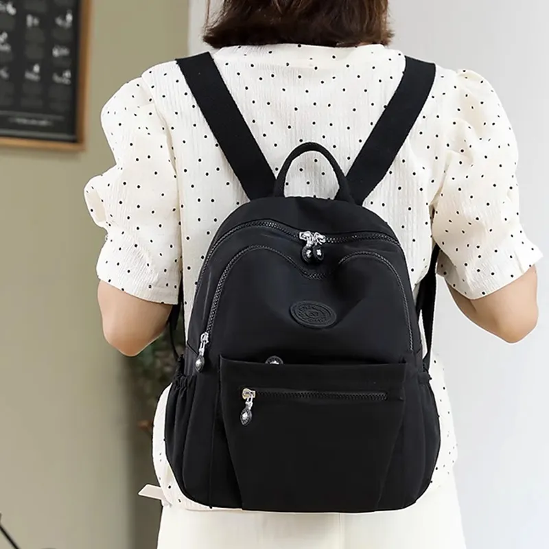 MARKANGARO Fabric Backpack Regular Women's Purple/Black/Watermelon Red/Yellow/Sapphire Blue-7