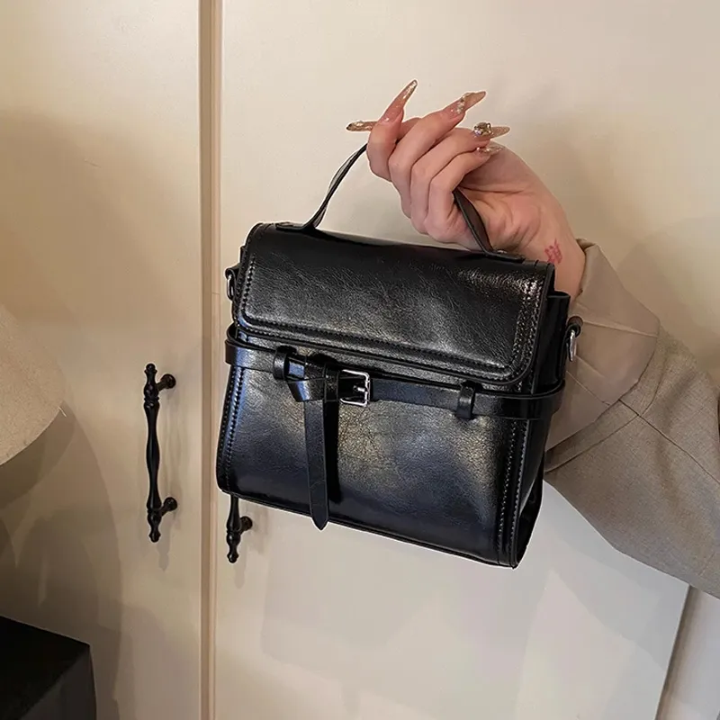MARKANGARO PU Shoulder Bag, Crossbody Bag, Handbag Regular Women's Black/Gray/Pink/Brown-5