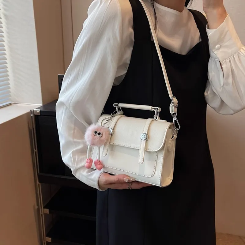 MARKANGARO PU Satchel Bag Handbag Women's Pink/White/Silver/Black-13