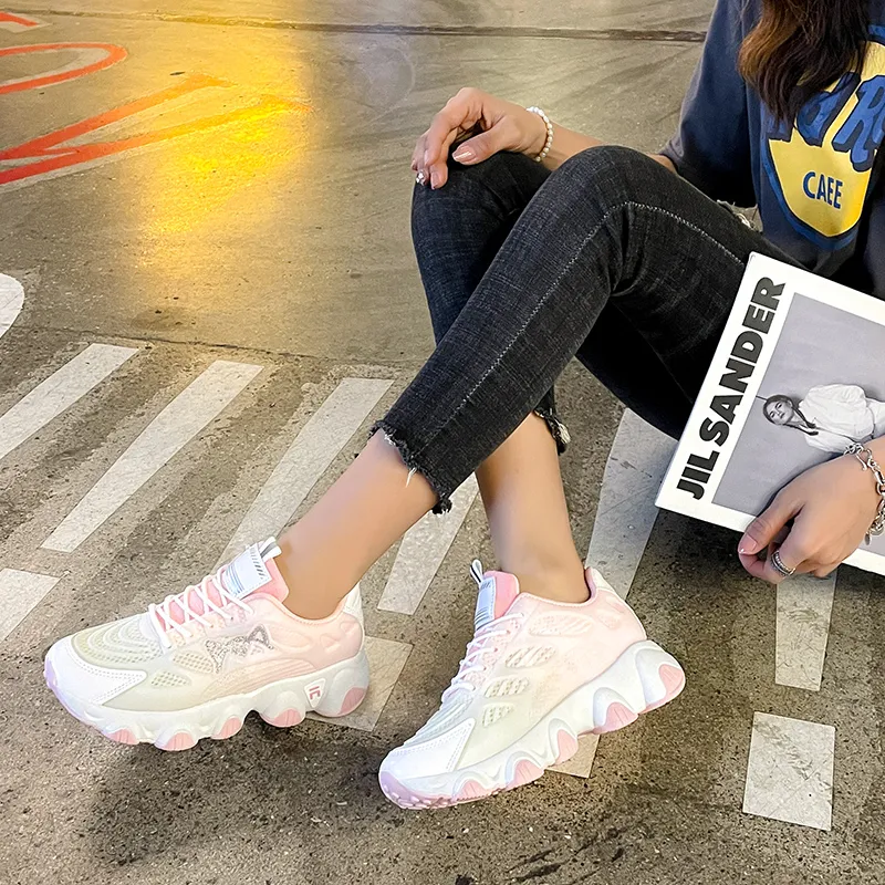 Daying Breathable Height Increase Low Top Casual Shoes Women's-7