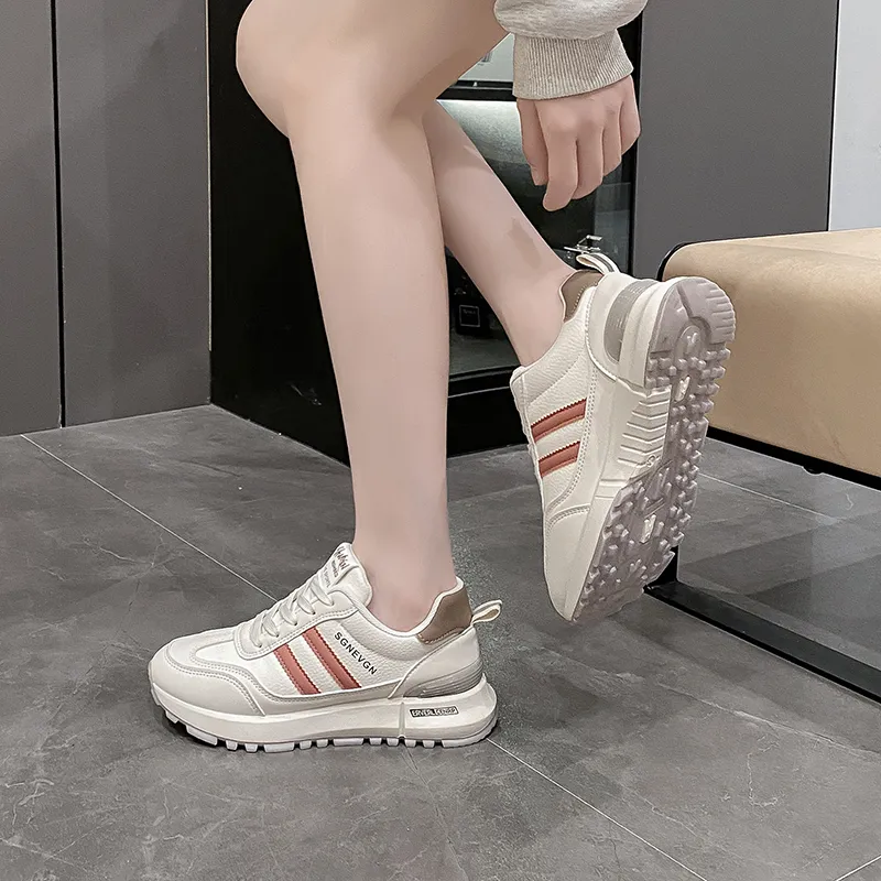 Daying Slip Resistant Height Increasing Low Top Casual Shoes Women's-10