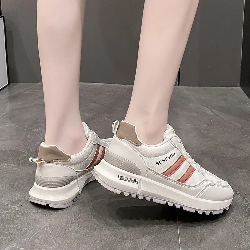 Daying Slip Resistant Height Increasing Low Top Casual Shoes Women's-9