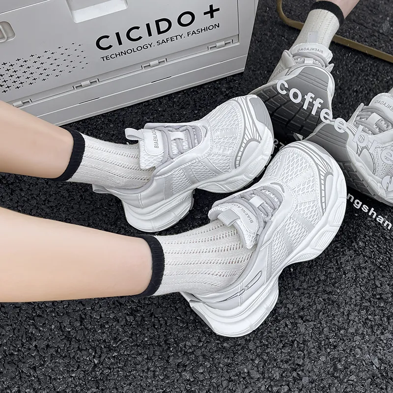 Daying Breathable Height Increase Low Top Casual Shoes Women's-2