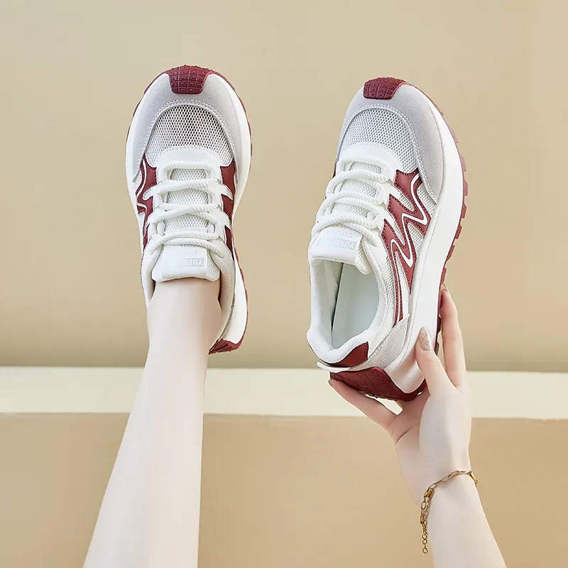 Daying Slip Resistant, Breathable, Height Increasing Low Top Casual Shoes Women's-7