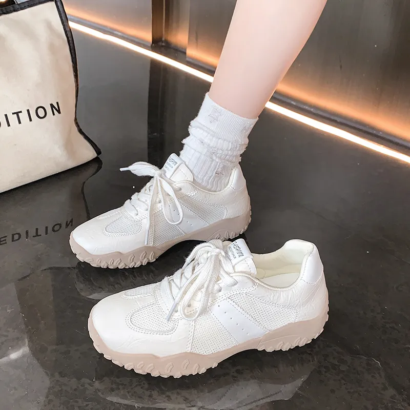 Daying Breathable Height Increase Low Top Casual Shoes Women's-5