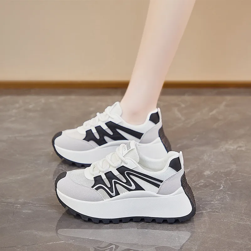 Daying Slip Resistant, Breathable, Height Increasing Low Top Casual Shoes Women's-11