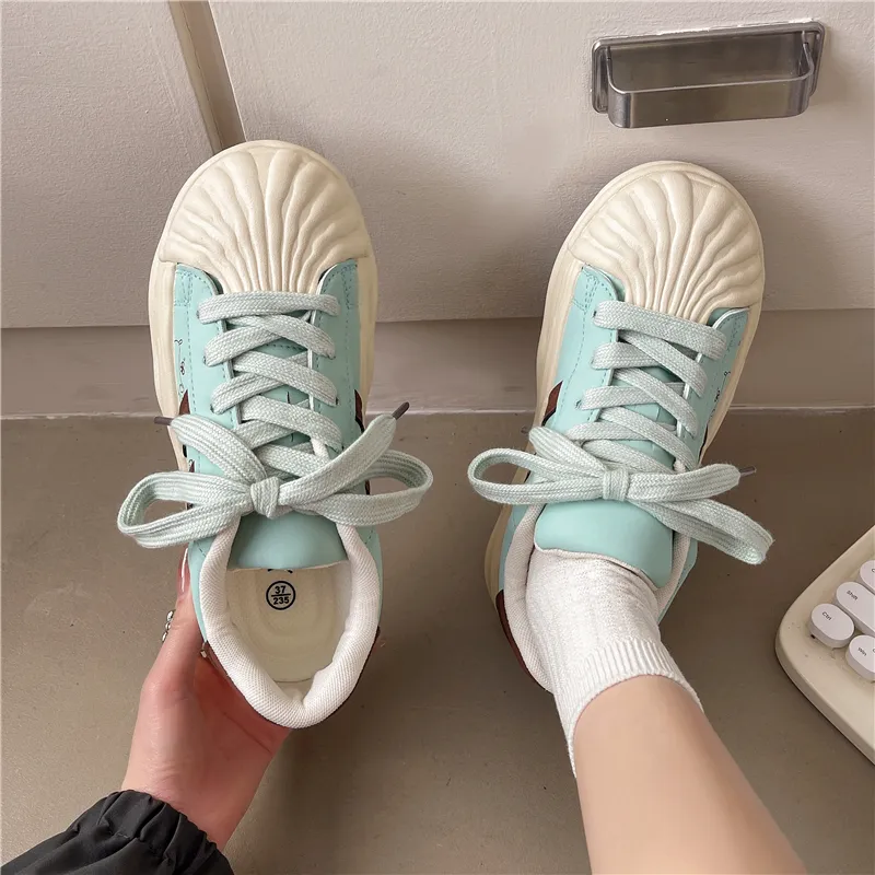 Daying Anti Slip And Wear Resistant Height Increasing Low Top Casual Shoes Women's-7