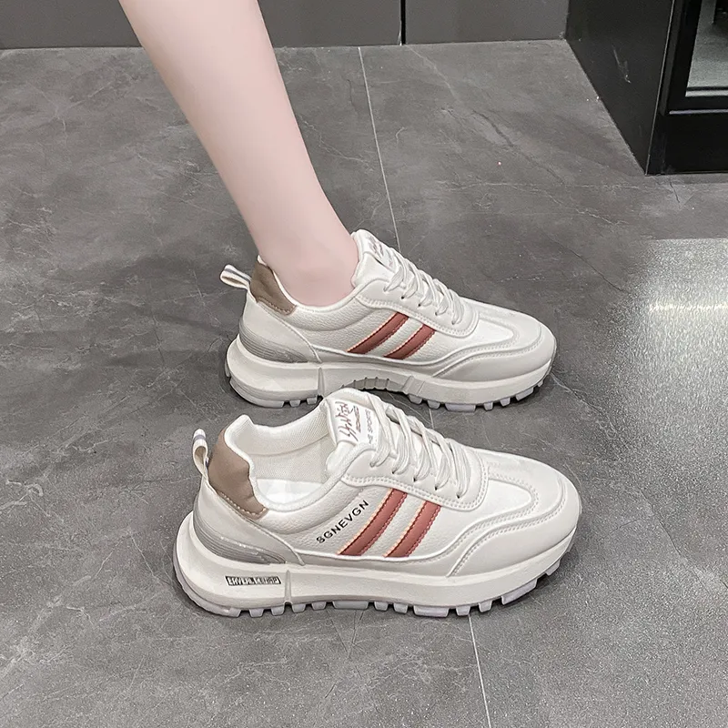 Daying Slip Resistant Height Increasing Low Top Casual Shoes Women's-11