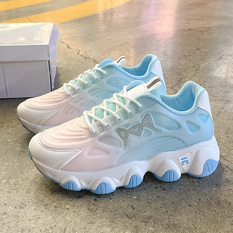 Daying Breathable Height Increase Low Top Casual Shoes Women's-5