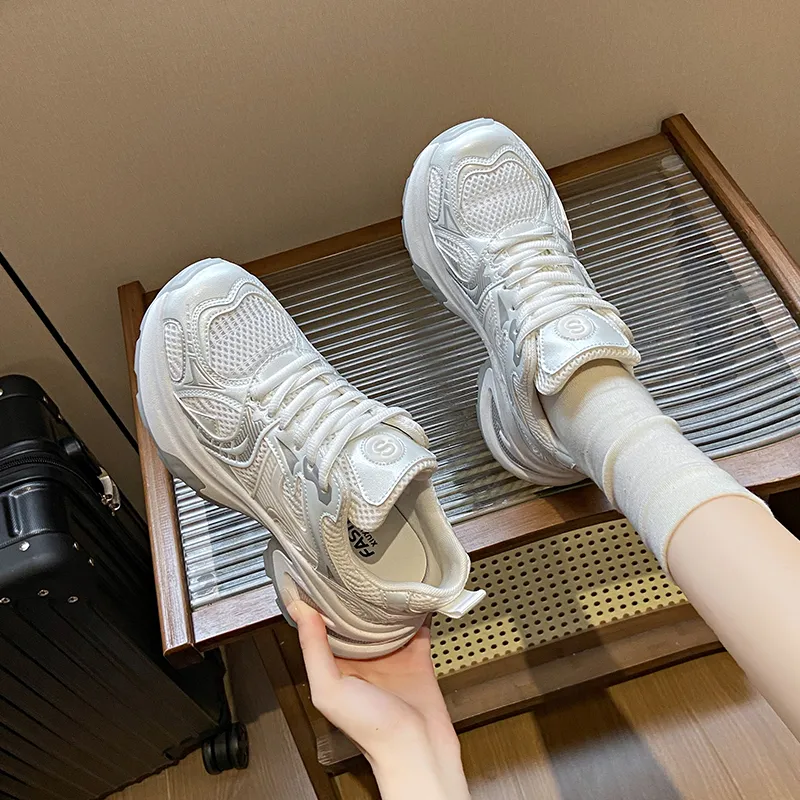 Daying Slip Resistant, Breathable, Height Increasing Low Top Chunky Sneakers Women's-7