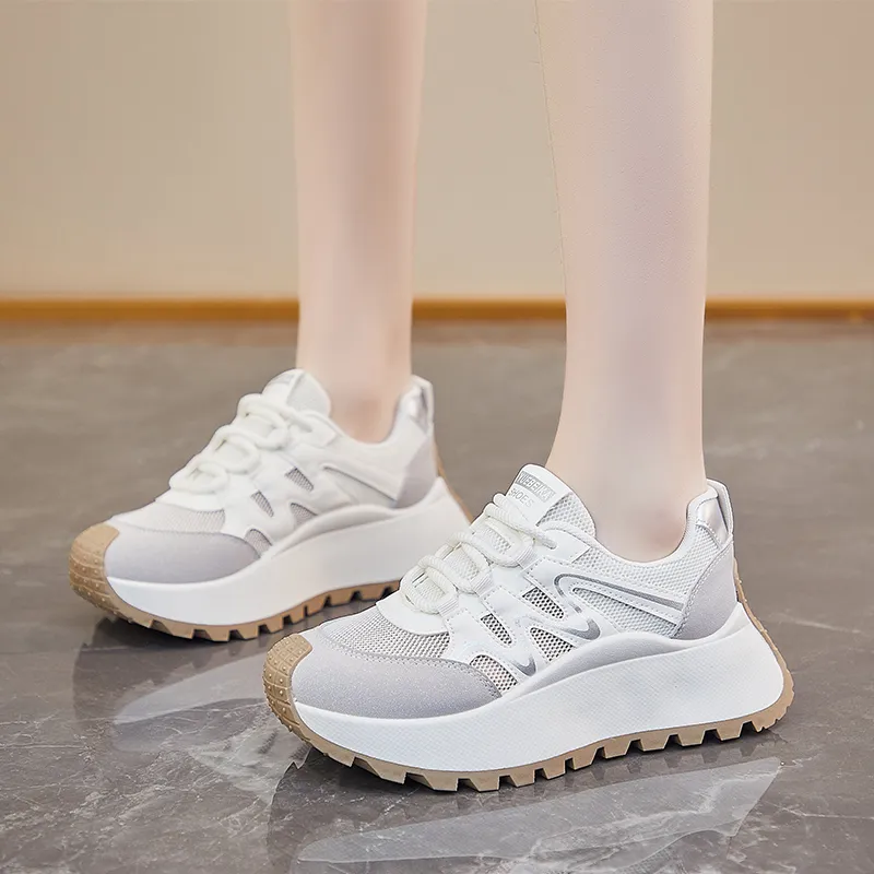 Daying Slip Resistant, Breathable, Height Increasing Low Top Casual Shoes Women's-1