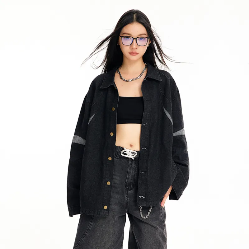 GRKC Denim Jackets Unisex Black-3