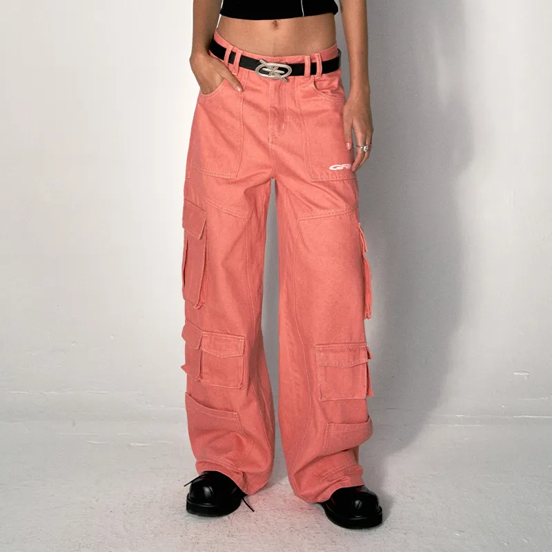 GRKC Cargo Pants Unisex Pink-5