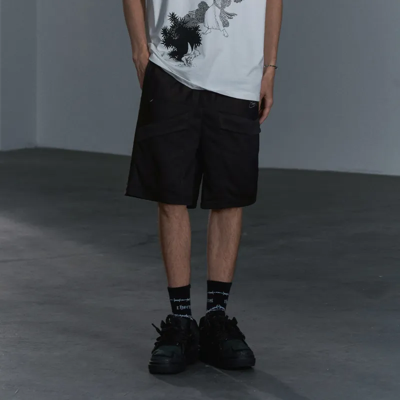 GRKC Casual Shorts Unisex Black-3