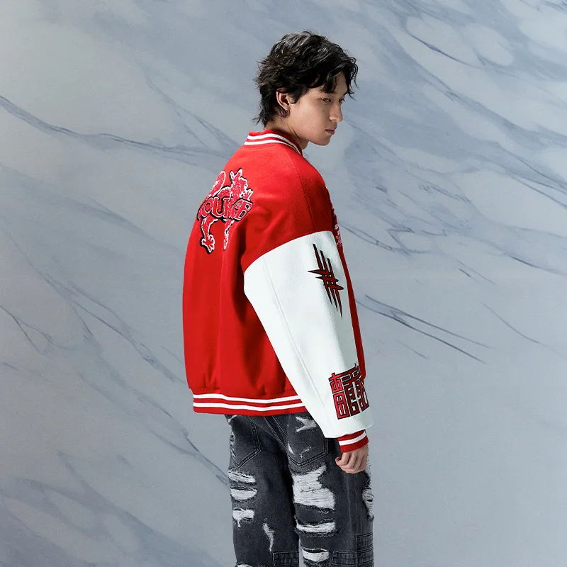 GRKC Baseball Jacket Unisex Red-3