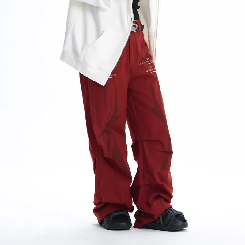 GRKC Casual Pants Unisex Red-5