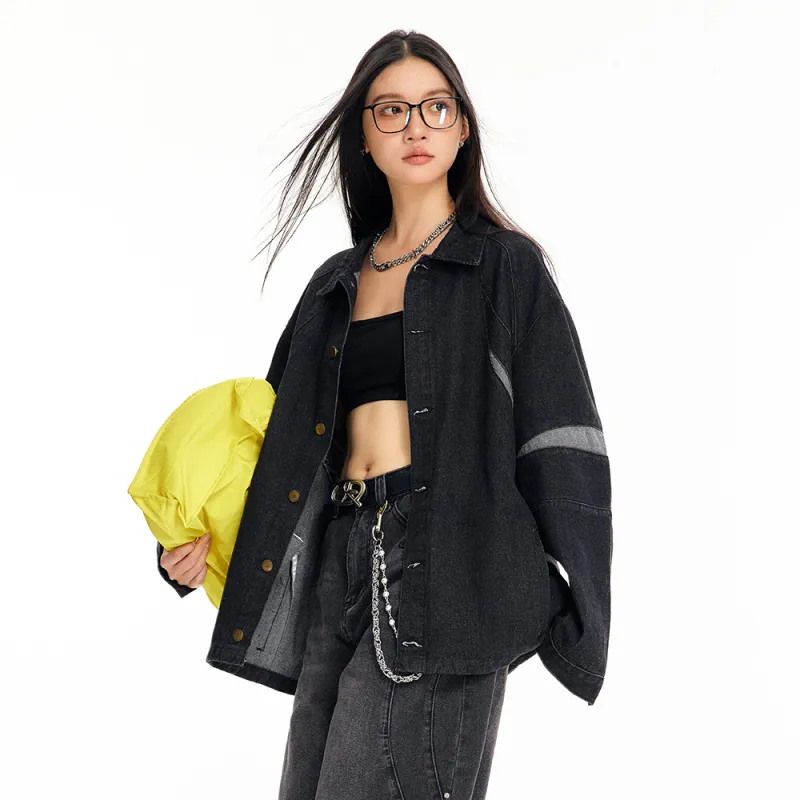 GRKC Denim Jackets Unisex Black-4