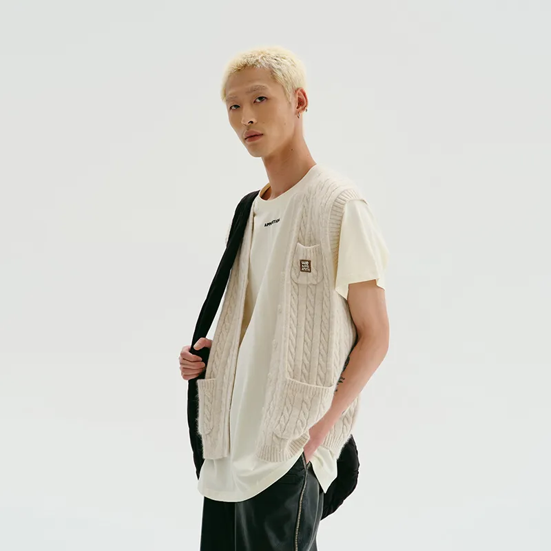 Apparition Vest Unisex Antique White-2