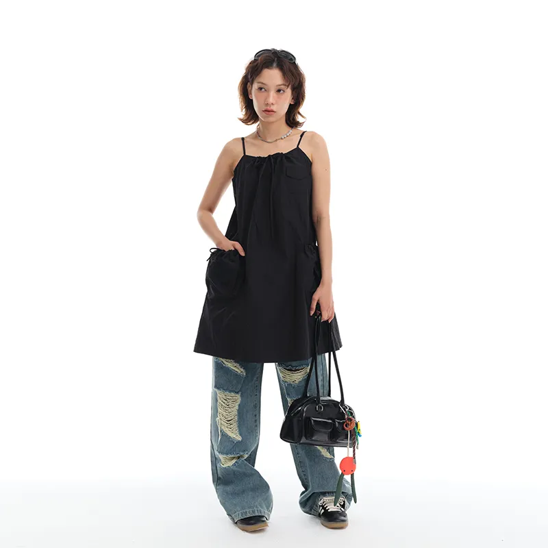 Apparition Slip Dresses Women's Black-2