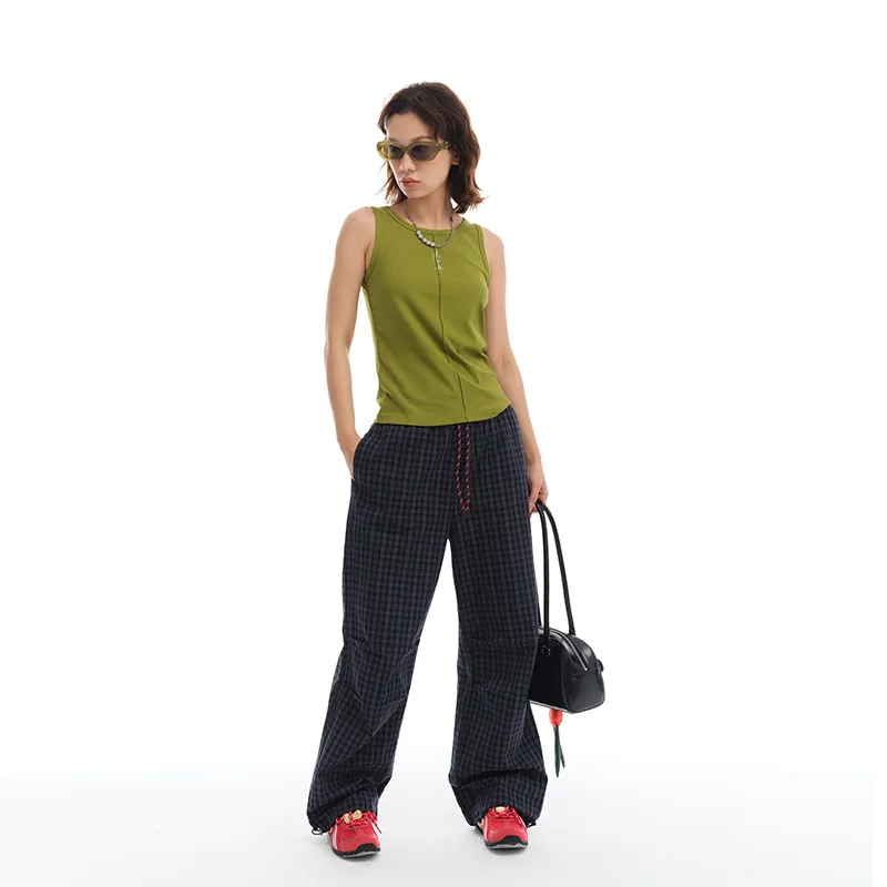 Apparition Casual Pants Unisex Navy Blue-4