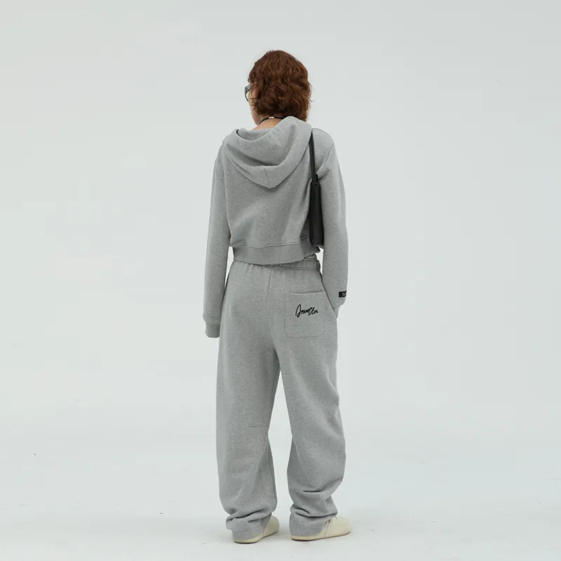 Apparition Knitted Sweatpants Unisex Heather Gray-4