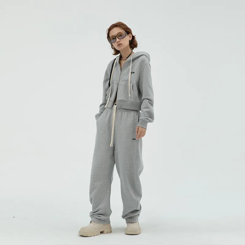 Apparition Knitted Sweatpants Unisex Heather Gray-3