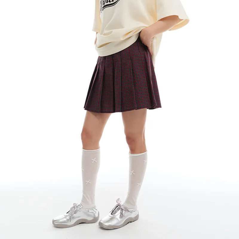 Apparition Casual Short Skirts Women's Cherry Red-3