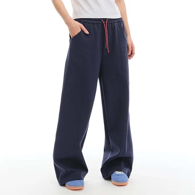 Apparition Knitted Sports Pants Unisex Navy Blue-5
