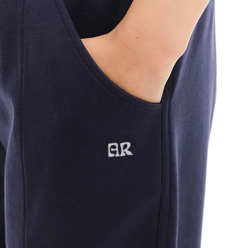 Apparition Knitted Sports Pants Unisex Navy Blue-6
