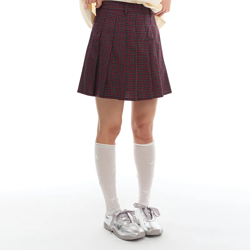 Apparition Casual Short Skirts Women's Cherry Red-4