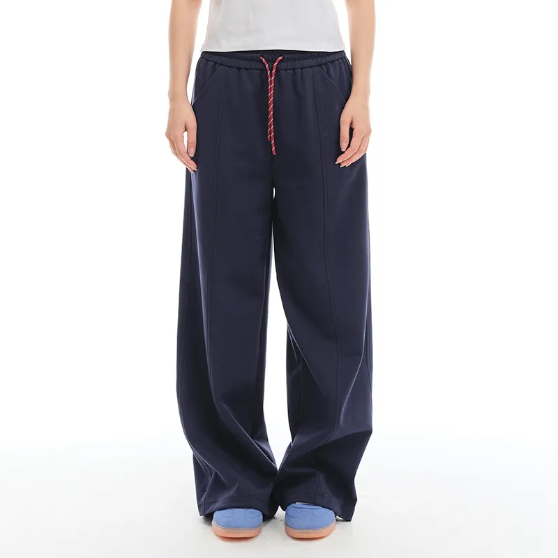 Apparition Knitted Sports Pants Unisex Navy Blue-3